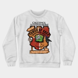 Greetings Adventurers - Tower of Grey Crewneck Sweatshirt